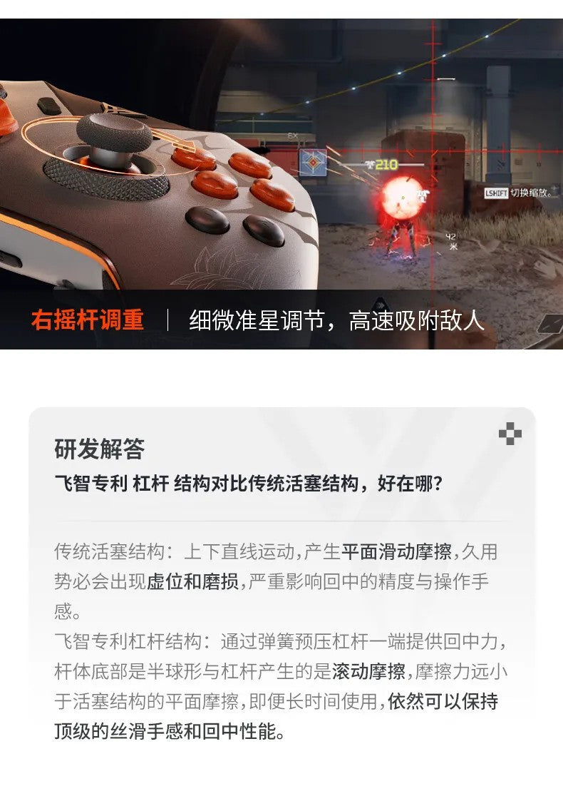 Original New Flydigi Vader 5 Pro Game Controller Wireless Bluetooth Original Competitive Elite Gamepads for PC/NS2/Mobile/Steam