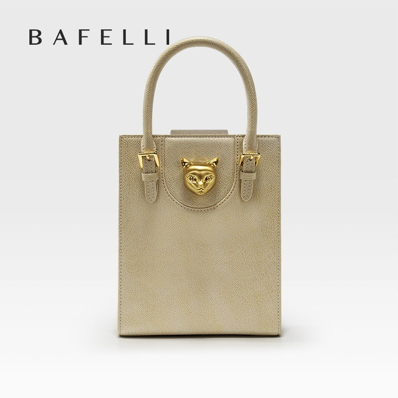 BAFELLI 2025 NEW WOMEN'S HANDBAG CAT LUXURY BRAND DESIGNER ORIGINAL STYLE TRENDING SHOULDER CASUAL BAGS MINI TOTE CROSSBODY