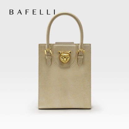BAFELLI 2025 NEW WOMEN'S HANDBAG CAT LUXURY BRAND DESIGNER ORIGINAL STYLE TRENDING SHOULDER CASUAL BAGS MINI TOTE CROSSBODY