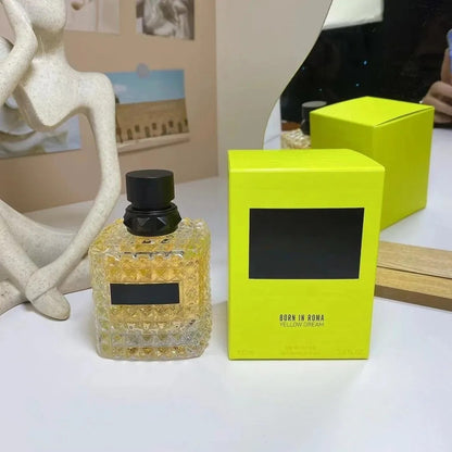 Perfume 100ML Charmoso Sexy Feminino Spray Corporal Perfumes Masculinos e Femininos Frangrância de Longa Duração de Alta Qualidade Born in Roma