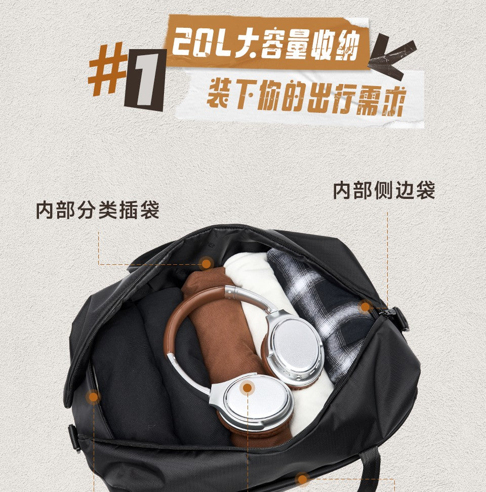 LEE Business Fitness Travel Bag Large-Capacity Shoulder Bag Men Women Duffle Bag Waterproof Oxford Leisure Traveling Sports Use