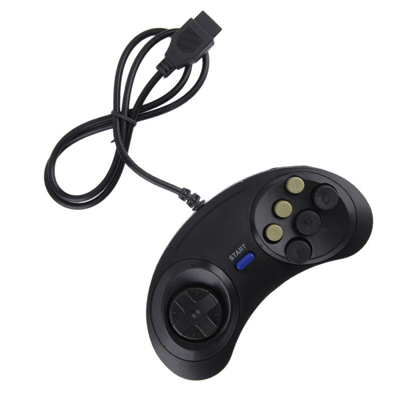 Universal Handle Game Controller Classic Wired 6 Buttons For SEGA Console PC MAC Mega Drive Gaming Accessories Remote Control