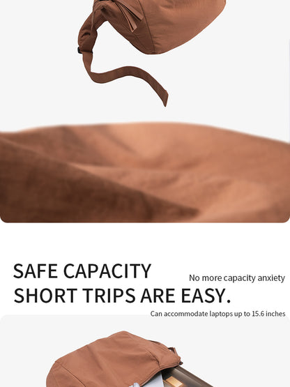 LEFF Simple Women's Crossbody Bag 2025 New Travel Casual Bag Outdoor Waterproof High Quality Shoulder Bag Uinsex Solid Colored