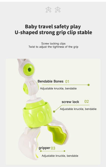 Children Activity Arch Toys Sensory Development Fine Motor Skills Toys Collapsible Hanging Mobile Toys Baby Car Seat Toys Gift