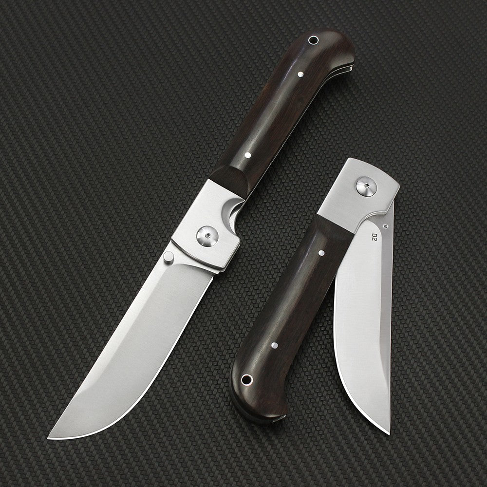 Russian Pchak Folding knife D2 Blade Wood Handle Kitchen Tool Portable Outdoor Tactical Survival Camping Hunting Utility Knives