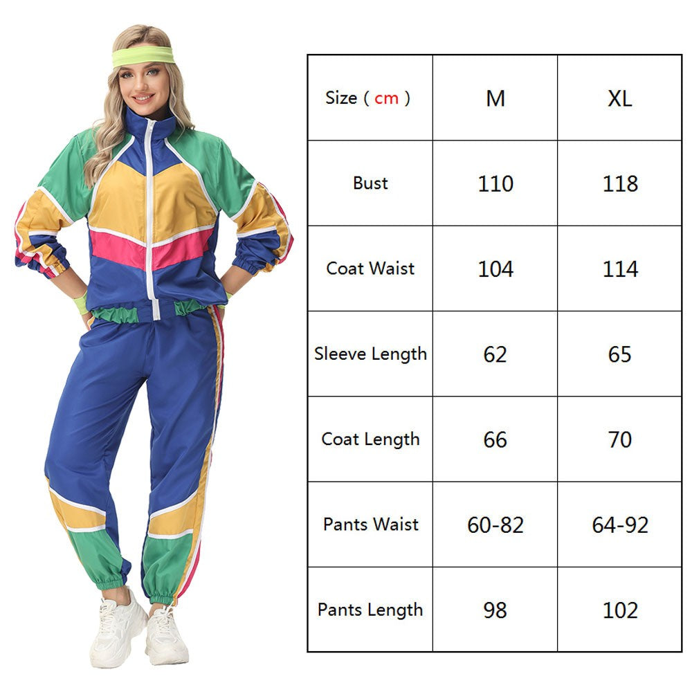 Halloween Couples Hippie Costumes for Women Male Vintage 70s 80s Rock Disco Cosplay Outfits Hip Hop Disco Hippie Costume
