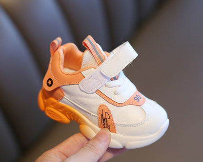 Size 20-31 Children Wear-resistant Casual Sports Shoes Baby Anti-slip Toddler Shoes Girls Boys Kids Soft Bottom Running Sneakers