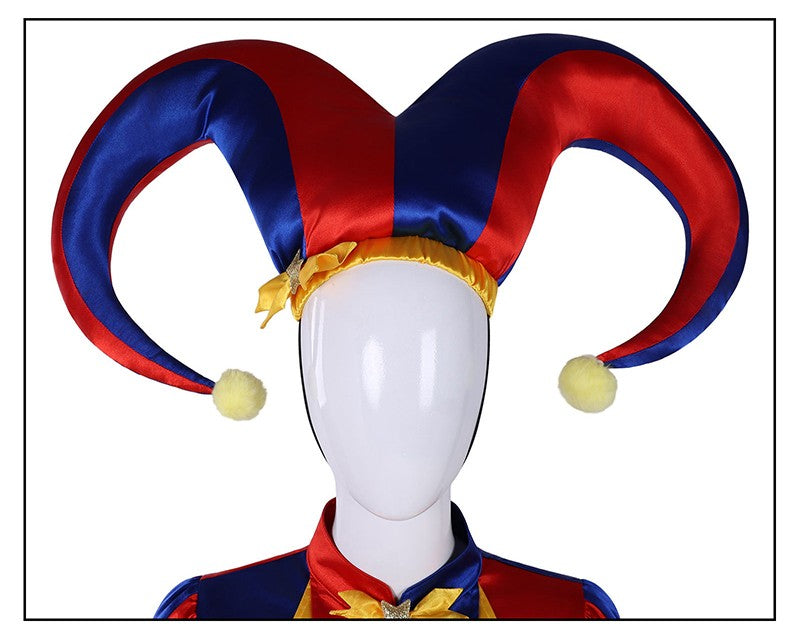 The Amazing Digital Circus Pomni Cosplay Costume Women Men Girls Boys Clown Costume Suit Halloween Party Role Playing Outfits