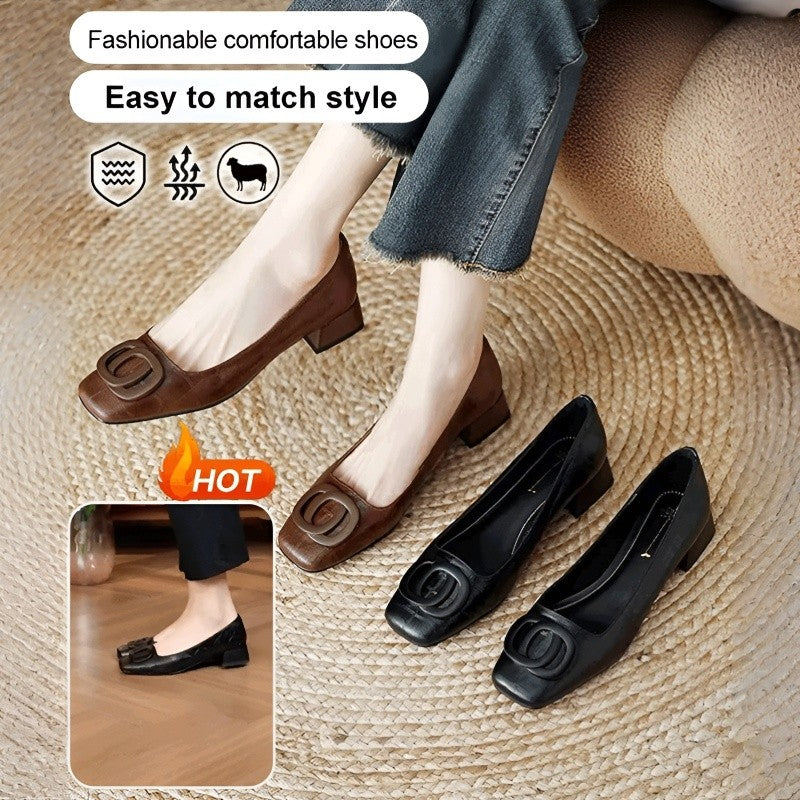 Spring New Women Flats Round Toe Shallow Slip On Ladies Casual Ballet Shoes Soft Leather Eelgant Dress Shoes