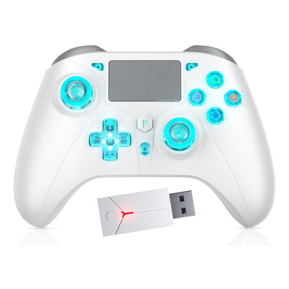 Controller for PS5/PS4/PS3/Steam/PC RGB Wireless Control Joystick Hall Linear Trigger Gamepad Turbo Dual Vibration Game Remote