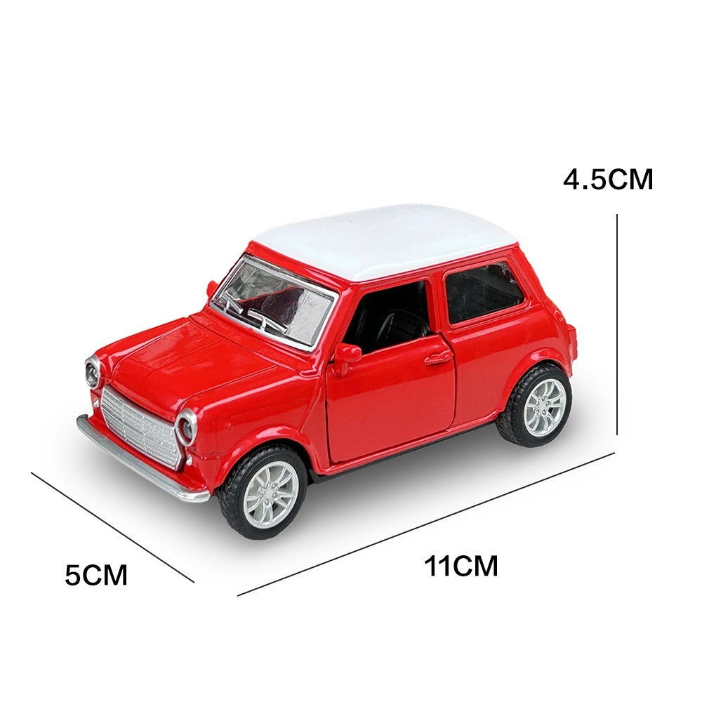1:36 Liga Diecast Vintage Modelo de Carro FIAT MINI Clássico Modelo de Carro Miniatura com Fricção Réplica de Veículo para Presente de Coleção