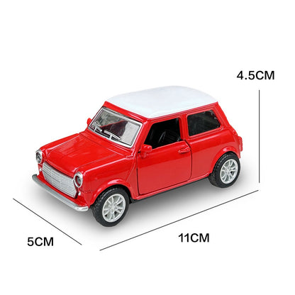 1:36 Liga Diecast Vintage Modelo de Carro FIAT MINI Clássico Modelo de Carro Miniatura com Fricção Réplica de Veículo para Presente de Coleção