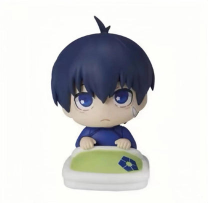 BLUE LOCK Action Figure Sleep Gacha Cute Cartoon Ornament Isagi Yoichi Chigiri Hyoma Nagi Seishiro Rin Itoshi Model Toy