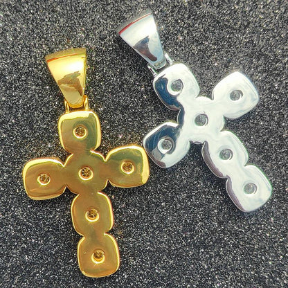 2026 Hip Hop Cross Pendant Necklace for Men 4mm Zircon Tennis Chain Ice Sparkling Necklace for Women Punk Jewelry Fashion Gift