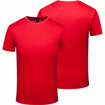 Quick-drying T-shirt Custom Logo Breathable Sports Top Embroidery Personalized Logo Team Activity T-shirt Print Pattern 2025