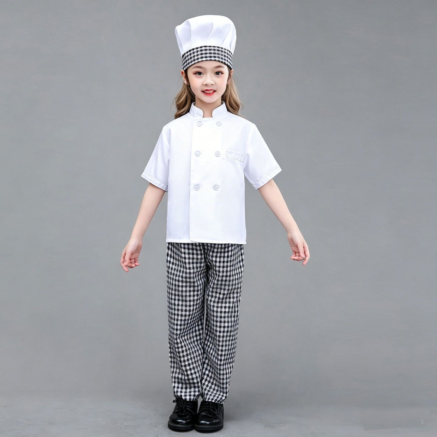 Kids Boys Chef Costume Girls Cooking Baking Clothes Children Halloween Chef Costume Set Cook Uniform Carnival Party Fancy Dress