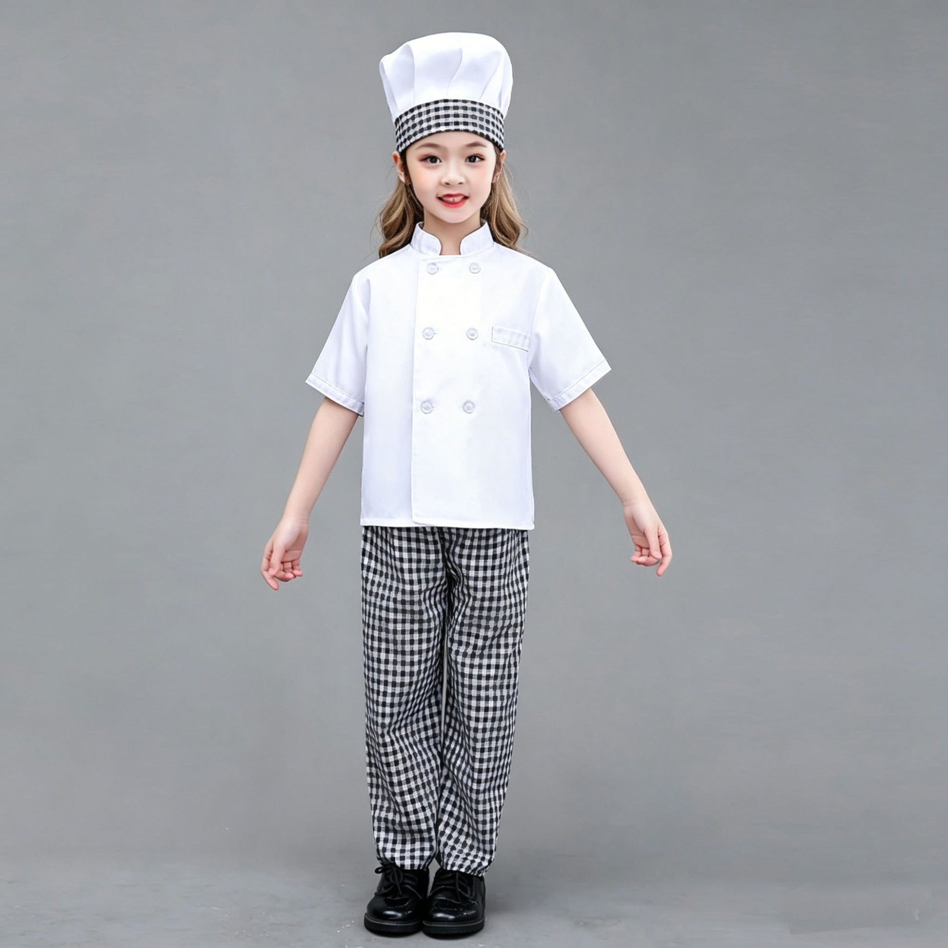 Kids Boys Chef Costume Girls Cooking Baking Clothes Children Halloween Chef Costume Set Cook Uniform Carnival Party Fancy Dress