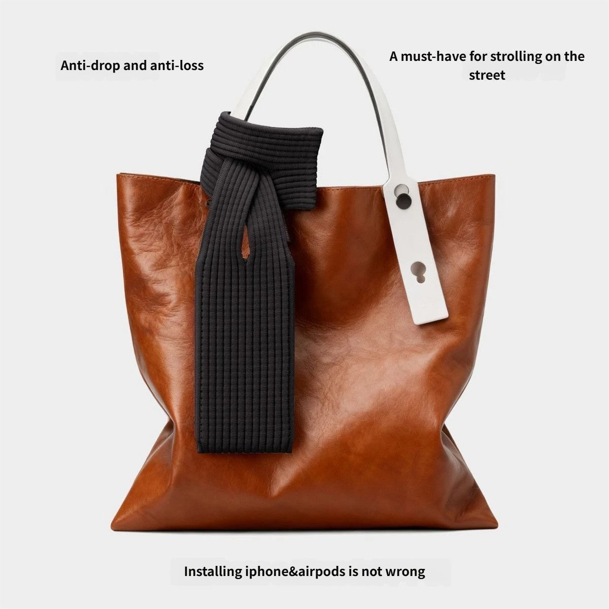 For Apple iPhone & iPad Knitted Crossbody Bag 2025 Autumn Winter Unisex Mini Single Shoulder Bag Fashion Christmas Teens Cozy