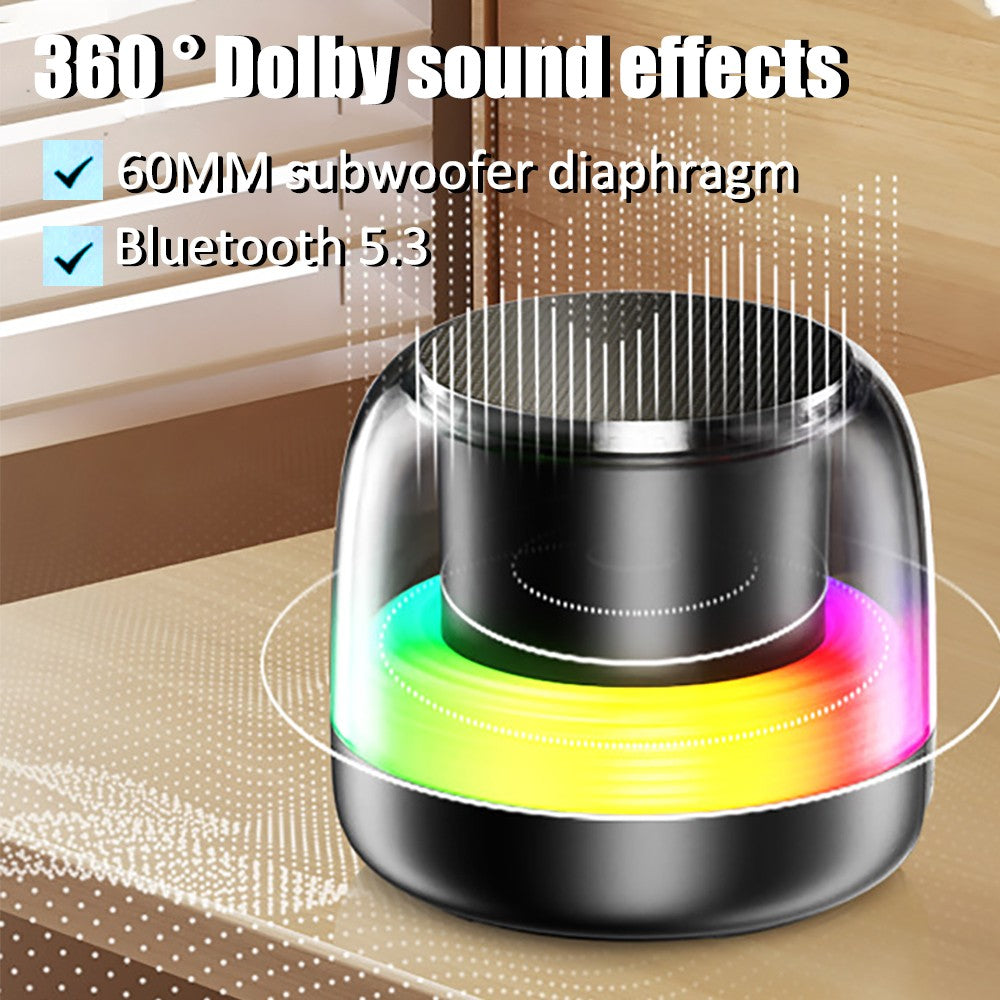 Mini Caixa de Som Bluetooth de Alta Qualidade para Celular, Áudio, Luz RGB, Caixa de Som Sem Fio, Subwoofer Portátil, Som para Home Theater