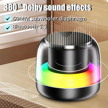 Mini Caixa de Som Bluetooth de Alta Qualidade para Celular, Áudio, Luz RGB, Caixa de Som Sem Fio, Subwoofer Portátil, Som para Home Theater