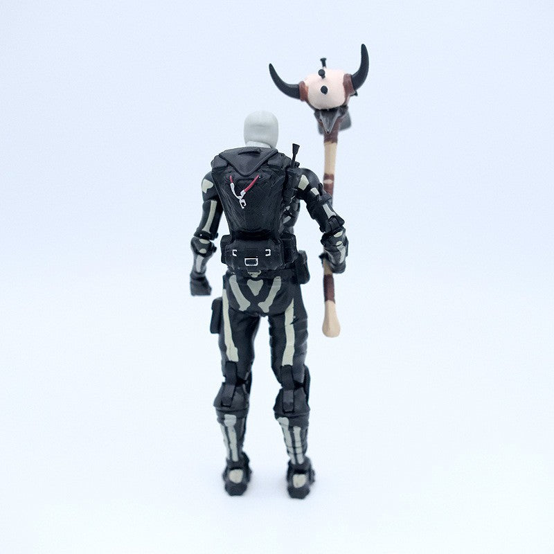 Fortnite Raptor Cavaleiro Negro Soldado Caveira Líder do Esquadrão Abraço Boneco de Ação Decoração de Quarto Brinquedos Presente para Crianças