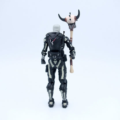 Fortnite Raptor Cavaleiro Negro Soldado Caveira Líder do Esquadrão Abraço Boneco de Ação Decoração de Quarto Brinquedos Presente para Crianças