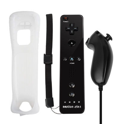 Controllers For Nintendo Wii 2 In 1 Left Right Controller Optional Motion Plus Set Game Remote Control Joystick Wireless Gamepad