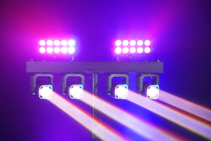 Reiz 4x40W RGBW Beam Ring With 20x8W LED Wall Wash Strobe 3in1 Effect Bar set Stand Stage Light Remote control For bar DJ discos