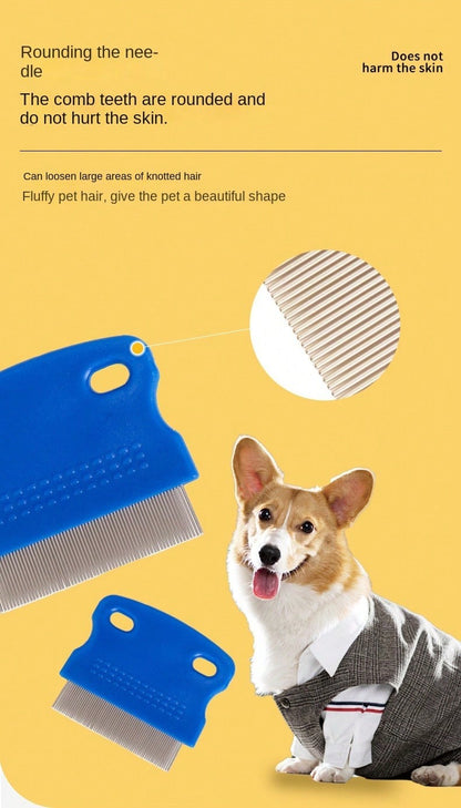 4-Piece/6-Piece Pet Comb Set, Flea Removal Grooming Plastic Comb for Cats, Dog Cleaning Comb Set, Hair Removal Comb