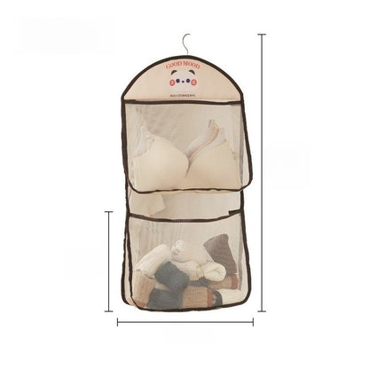 Wardrobe storage hanging bag bedroom large capacity underwear sockscartoon storagebag householddoor storage hangingbag practical