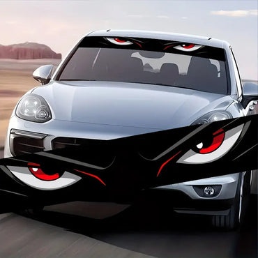 One-piece eye-catching car windshield eye sticker, waterproof and scratch-resistant, suitable for all models