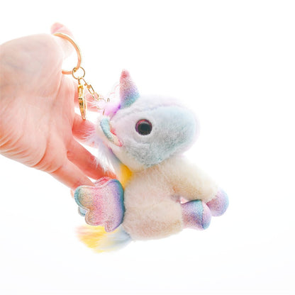 Mini Plush Unicorn Stuffed Animals Unicorn Party Favors Bulk Toys DIY Plush Keychain Stuffed Animal for Kids Party Favor