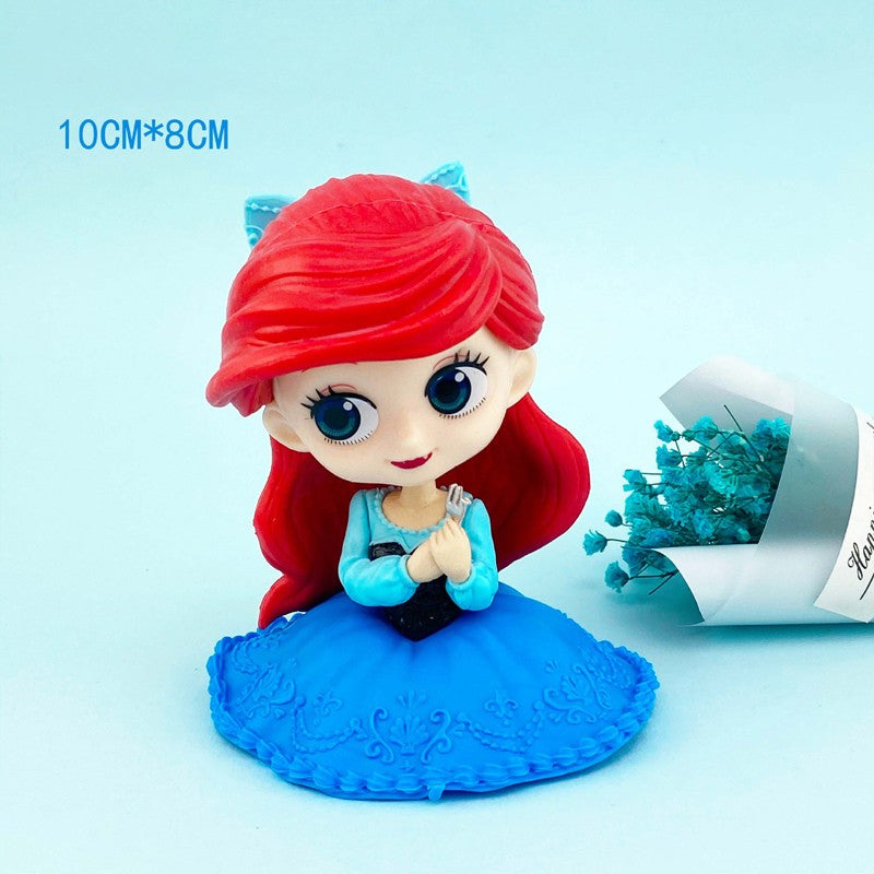 Princesa Disney Ariel Rapunzel Cinderela Sereia Anna Elsa Bela Sofia Branca de Neve Mulan A Pequena Sereia Bonecos Brinquedos Presente Infantil