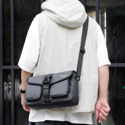 Men's Crossbody Bag Nylon Lightweight Chest Shoulder Bag with Zipper Pocket Waterproof Outdoor Travel Sport Messenger Bag