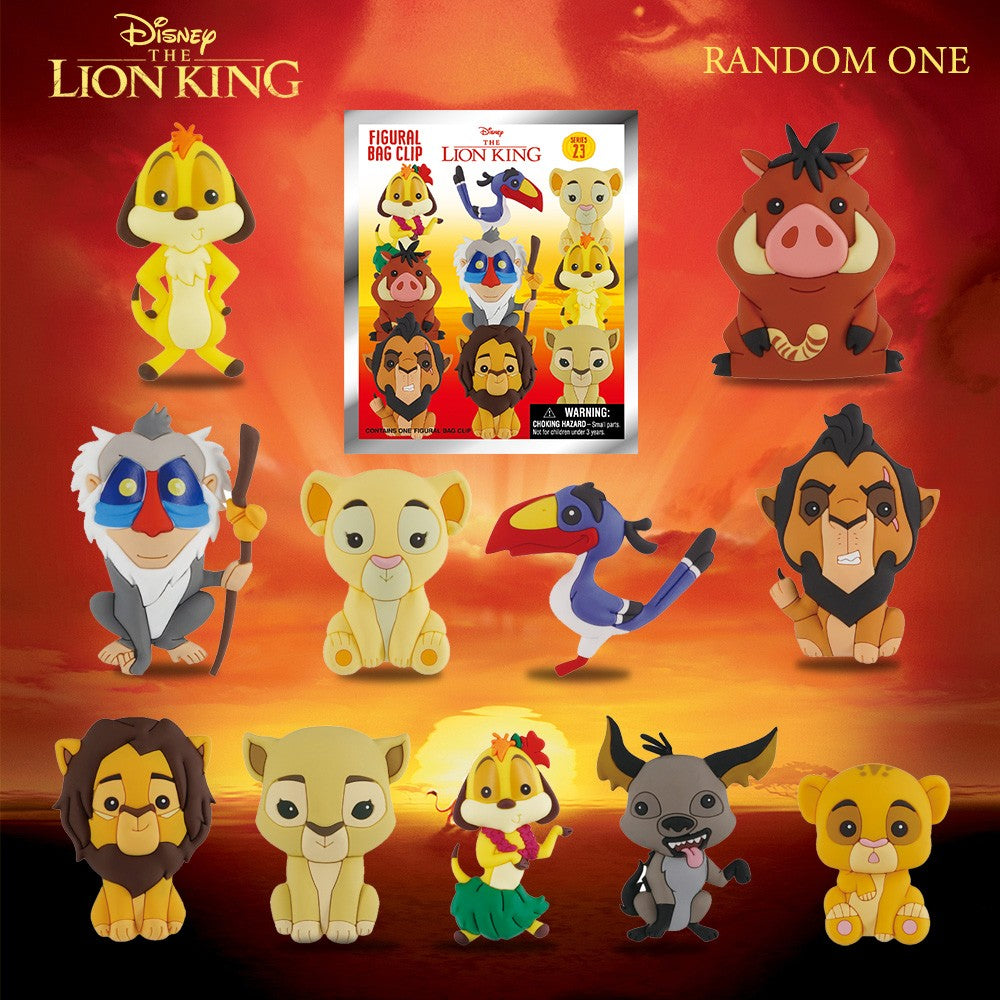 O Rei Leão Chaveiro de Bolsa de PVC Colecionável Licenciado Oficialmente Simba Timão Pumba Decoração Presente 1 Unidade Disney