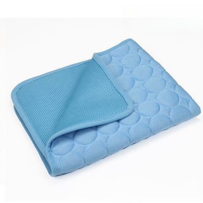 Esteira de Seda Gelada para Resfriamento de Verão, Almofada Respirável para Cães e Gatos, Suprimentos de Cama Fresca para Animais de Estimação