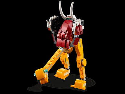 LEGO Blocos de Montar 31112 Série Criativa Versátil Leão Selvagem Brinquedo Quebra-Cabeça Montado Infantil Presente
