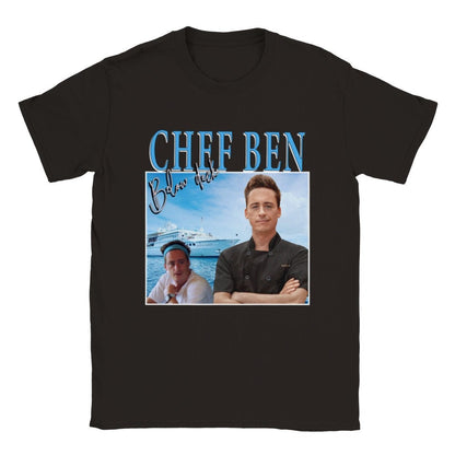 Chef Ben Below Deck Homage Tee Unisex T Shirt Retro 90S Classic Crewneck