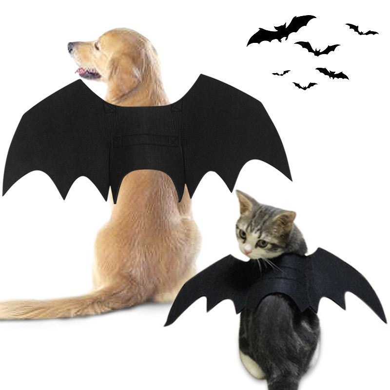Asas de Morcego para Cães e Gatos para Decoração de Festa de Halloween, Coleira de Estimação, Fantasia de Morcego para Cosplay, Acessórios Fofos para Cães e Gatos.