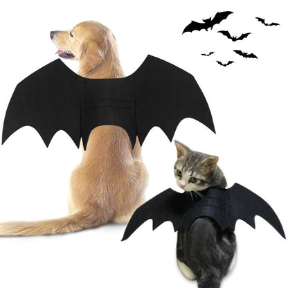 Asas de Morcego para Cães e Gatos para Decoração de Festa de Halloween, Coleira de Estimação, Fantasia de Morcego para Cosplay, Acessórios Fofos para Cães e Gatos.