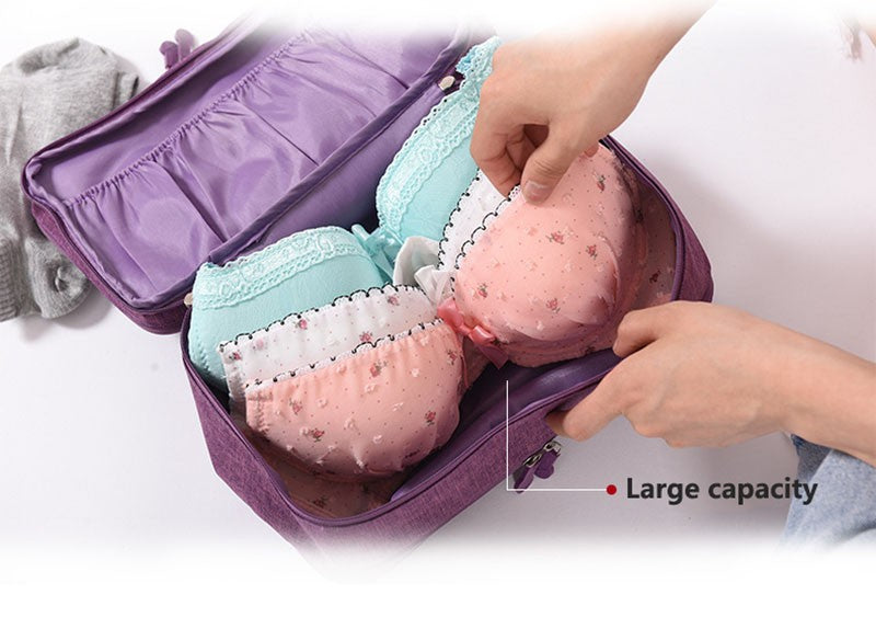 Travel Bra Organizer Bag Waterproof Panties Sock Underwear Storage Bag Daily Women Wash Package Cosmetic Finishing Bags
