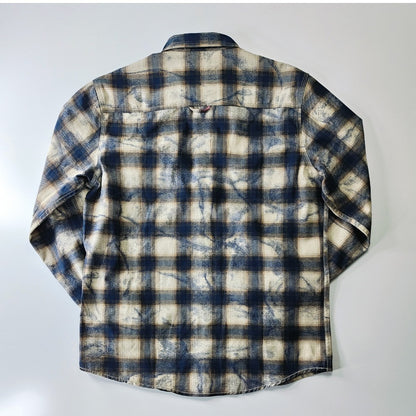 Autumn New Japanese Retro Long-Sleeve Lapel Plaid Cargo Shirt Men's Simple 100% Cotton Washed Pocket Casual Blouses Thin Coat