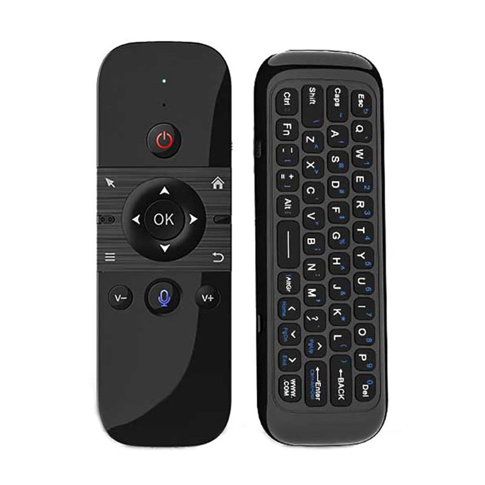 Mouse de Voz Aéreo Sem Fio 2 em 1 Teclado Mini Bluetooth 2.4G Recarregável Controle Remoto com Aprendizado IR para Smart TV Android TV Box