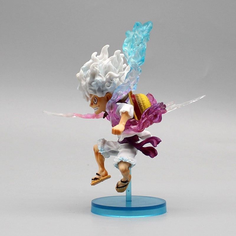 10cm One Piece Luffy Figura de Anime GEAR5 Deus Sol Nika Luffy Bonecos de Ação PVC Modelo de Coleção Brinquedos Presentes de Aniversário para Crianças