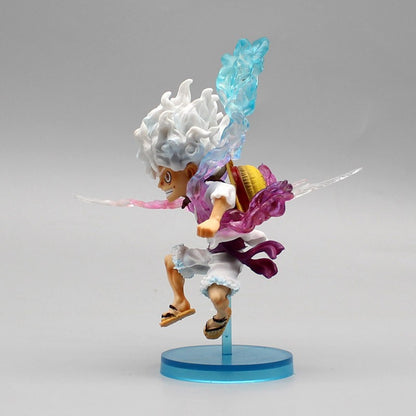 10cm One Piece Luffy Figura de Anime GEAR5 Deus Sol Nika Luffy Bonecos de Ação PVC Modelo de Coleção Brinquedos Presentes de Aniversário para Crianças