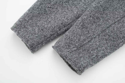 Woolen Coat Women Fashion Short Jacket Turn-down Collar Coats Warm Wool Jackets Zip Outerwear Autumn Winter Clothing Overcoat