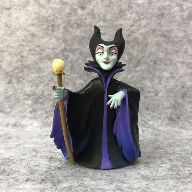 5 pçs Disney Vilões Bonecos de Ação Brinquedos O Rei Leão Scar Úrsula Jafar Malévola Rainha de Copas Boneco Anime Modelo de Pvc Presente