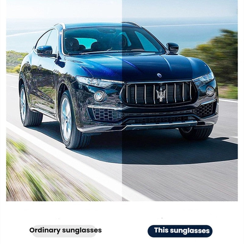 Óculos de Sol MASERATI Quadrados Estilosos Polarizados para Dirigir, Viajar, Masculinos e Femininos, UV400 Visão Nítida