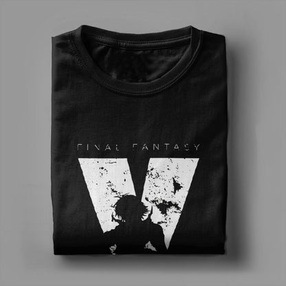 Men's Final Fantasy X Minimal T Shirts  Cotton Tops Novelty Short Sleeve Crewneck Tees Party T-Shirts
