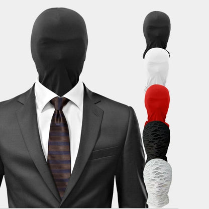 2pcs Black Cosplay Full Mask Thin Breathable Hood Cosplay Prop Party Decoration Ghost Festival Accessories Cosplay Head Cover